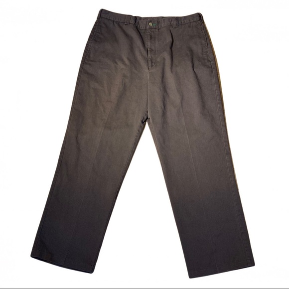 Vintage Tommy Hilfiger Embroidered Crest Pleated Chinos in brown size 36 x 30 - Picture 12 of 12